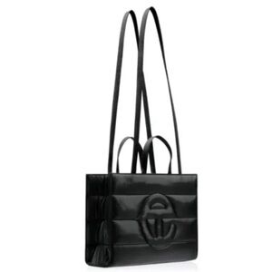 🔥NEW TELFAR‎ Medium Puffer Shopper Tote - Black SOLD OUT! With dust bag